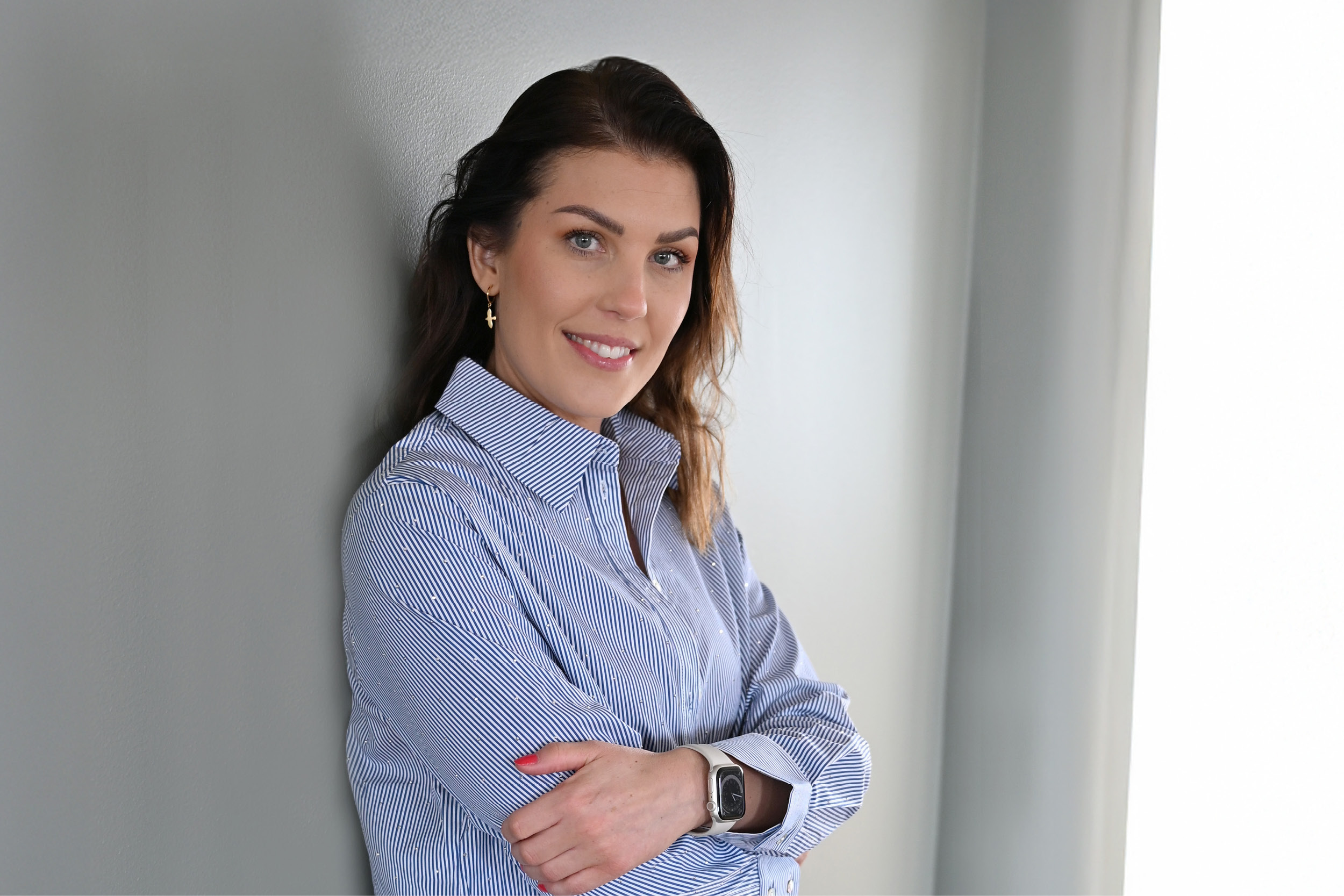 Camilla Sjöholm, marknadskoordinator och onboardingansvarig på Hjo Installation